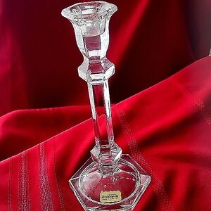 Imperial 24% Lead Crystal Versailles Candlesticks. Made in Slovakia